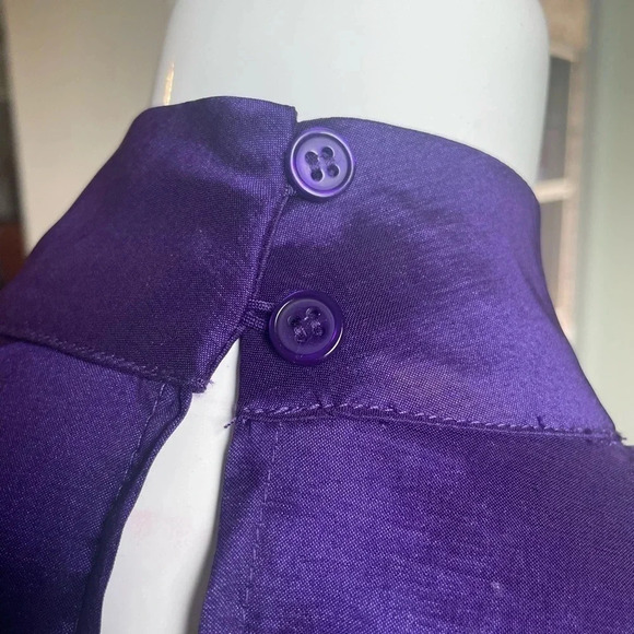 Gabrielle Union Sleeveless Deep Purple Shell sleeveless top size XS - Picture 8 of 9